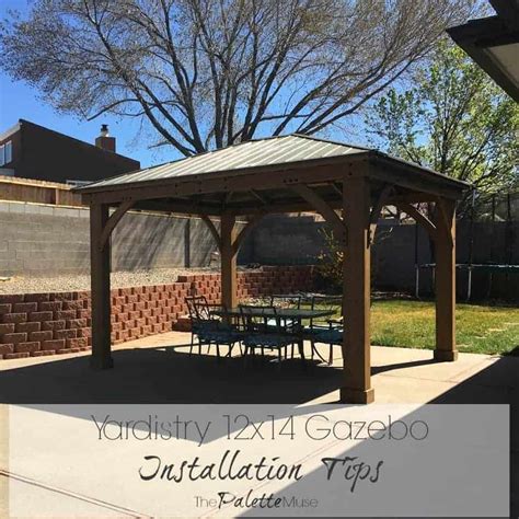 Yardistry 12x14 Gazebo Installation Tips - The Palette Muse