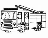 Fire Engine Printable Coloring Truck Pages Ai sketch template