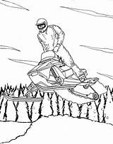 Ski Doo Snowmobile Coloring Pages sketch template