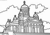 Helsinki Cathedral coloring page  Download Print Or Color Online For Free sketch template