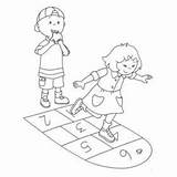 Hopscotch Coloring Pages Printable For Free Download sketch template