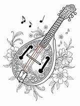 10  Free Mandolin Coloring Pages To Print And Enjoy Bingleymusiclivecom sketch template
