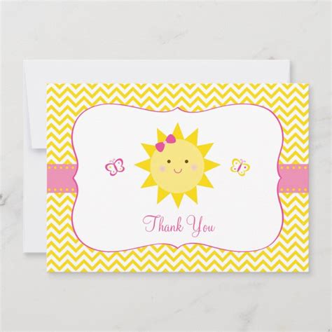 Sunshine Thank You Cards You Are My Sunshine | Zazzle