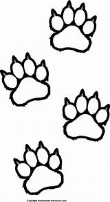 Paw Print Coloring Sheet Pages sketch template
