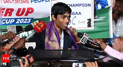 'Chess is growing and I am very happy to see that': R Praggnanandhaa ...