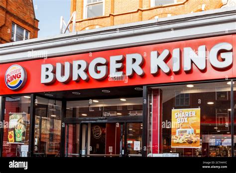 A branch of Burger King fast food restaurant in Camden High Street, London, UK Stock Photo - Alamy
