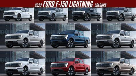 2023 Ford F-150 Lightning Platinum - All Color Options - Images | AUTOBICS