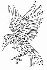 Raven Art Coloring Page  Free Printable Pages For Kids sketch template