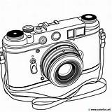 Coloring Page Of A Vintage camera Download Or Print For Free sketch template