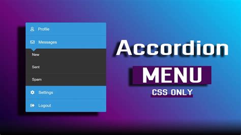 Accordion Menu Using Only HTML & CSS (2020)