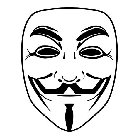 Fawkes mask or Anonymous mask vector illustration Drawing by Mohamed ...