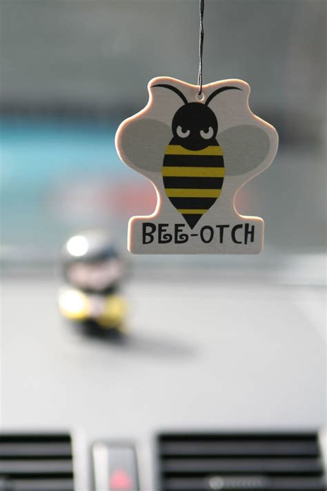 Bee-Otch | Lookie what I got! It's Bumblebee's air freshener… | Flickr