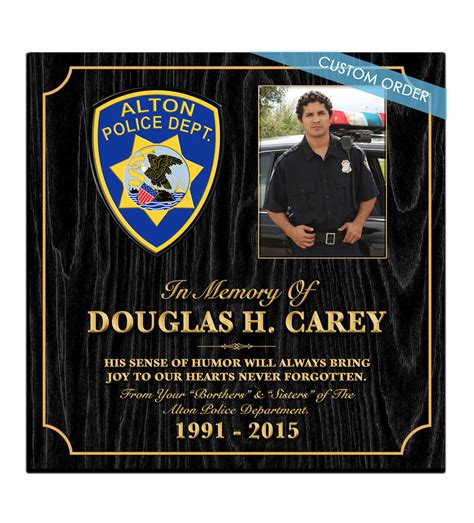 Custom Memorial Plaques-Custom Plaques-Memorial Plaques-Law Enforcement, Police, Sheriff, Fire ...