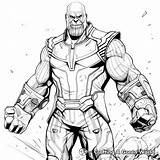 Thanos Coloring Pages  Free & Printable sketch template