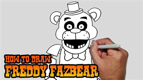 How To Draw Freddy Fazbear From Fnaf Easy Step By Step Drawing ...