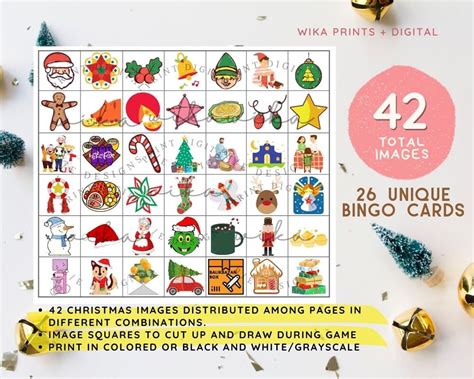 Pinoy Bingo Game 26 Cards Unique Filipino Christmas Images Printable ...