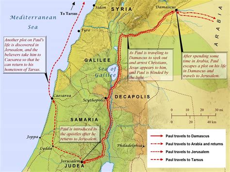 Paul’s Conversion and Early Travels – Bible Mapper Blog