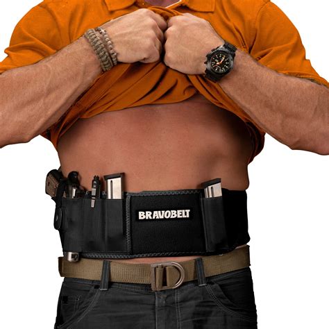 BRAVOBELT Belly Band Holster for concealed carry - Black - BravoBelt