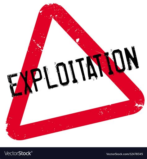 Exploitation rubber stamp Royalty Free Vector Image