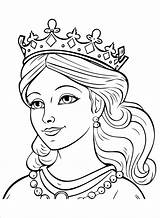 Queen coloring Pages  ColoringLib sketch template