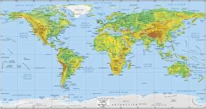 World Physical Map - GIS Geography