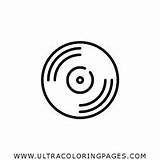 Vinyl Record Coloring Pages For Kids  Free sketch template