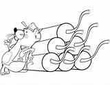 Cartoon Mouse And Dynamite Coloring Page  Free Printable Coloring Pages sketch template