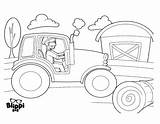 Coloring Blippi Rev Traktor Kleurplaat Bojanke Garbage Tractorul  sketch template