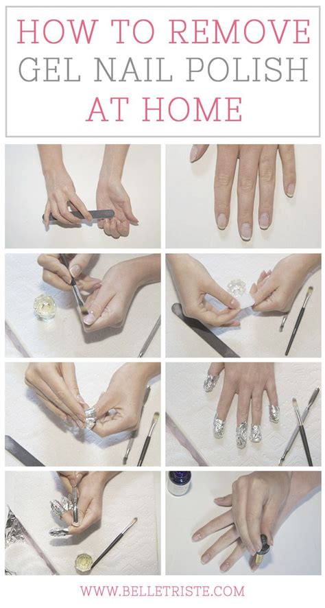 How to remove gel nail polish at home - The Beauty Thesis | Gel nail removal, Gel nails at home ...