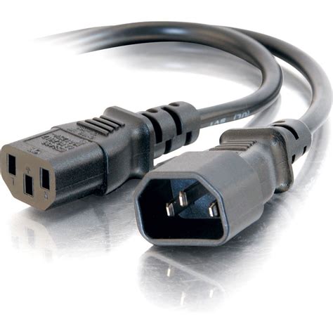 CWG 6FT 18 AWG Computer Power Extension Cord - Black