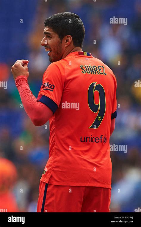 Luis Suarez (FC Barcelona), during La Liga soccer match between RCD ...