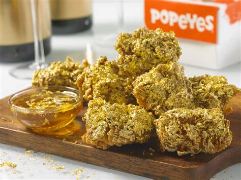 Popeyes Now Serving 24K Gold Chicken Wings | Food, Fast chicken recipes ...