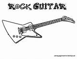 Guitar Coloring Pages Adultfree sketch template