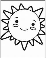 Cute Sun Coloring Page  Free Printable Pages For Kids sketch template