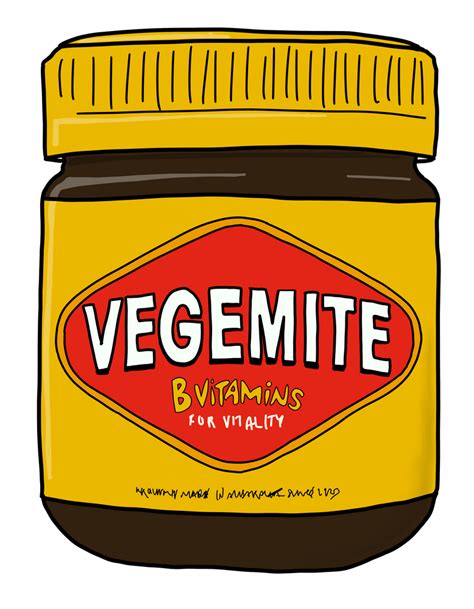 Vegemite Jar Doodle - Aussie Icons Sticker by ThatsFerntastic - White Background - 3"x3 ...