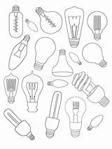 Light Bulb Coloring Page Wall Art  Home sketch template