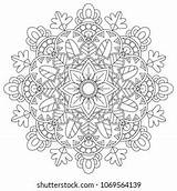 Nature Mandala Coloring Book Stock Vector Royalty Free 1069564139  sketch template