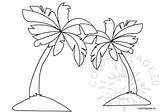 Palm trees coloring – Coloring Page sketch template