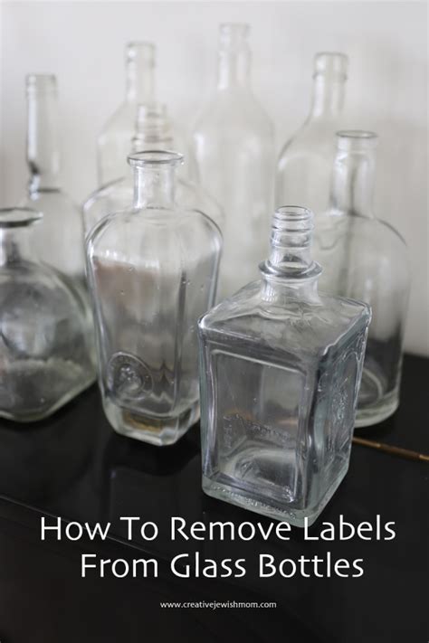 How To Remove Labels From Glass Liquor Bottles, Wine Bottles And Jars ...