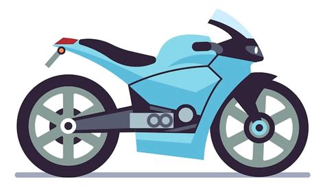 Premium Vector | Motorcycle side view Cartoon transport Motorbike icon