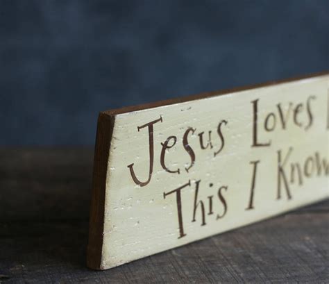 Jesus Loves Me Sign Hand Painted Primitive Rustic Wood Sign | Etsy