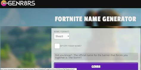 Get cool Fortnite names with these generators