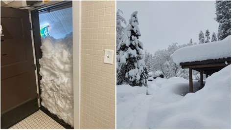 Crazy photos at Yosemite National Park show snow up to rooftops ...