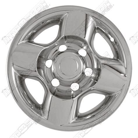 Nissan Frontier 2000-2002 Chrome Wheel Covers, 4 Rounded Spokes (16 ...