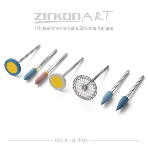 Burs for polishing of Zirconia - Zirkonart Zirconia made in Italy