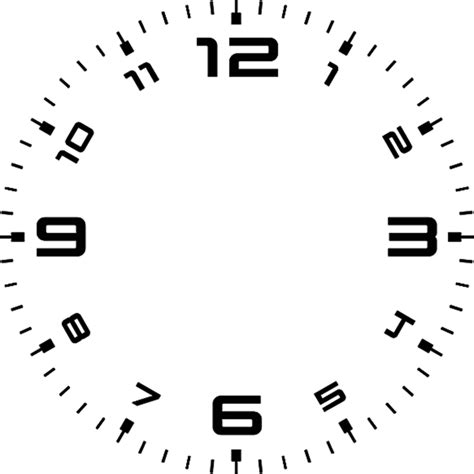 Analog Clock Face Template