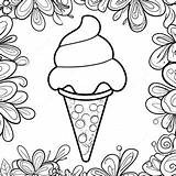 Snow Cone Coloring Page 35092 28221 sketch template