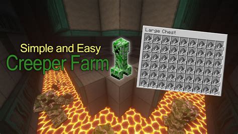 Creeper Farm - Tutorials for your Survival - YouTube