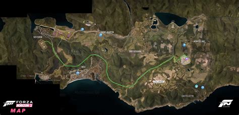 Forza Horizon 2 Map Comparison