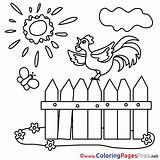 Farm Fence Coloring Page sketch template
